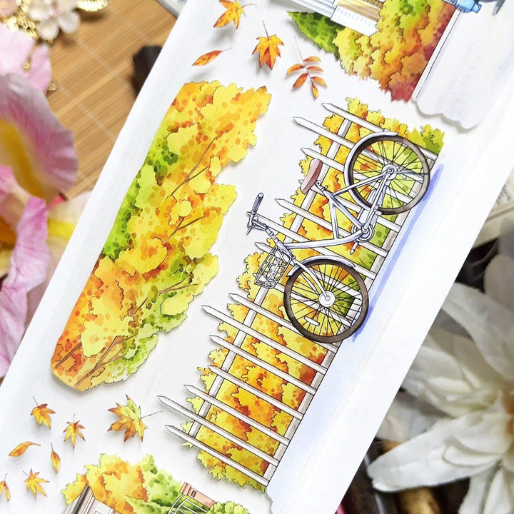 City Autumn Scenery PET Tape - Desk Cosmos