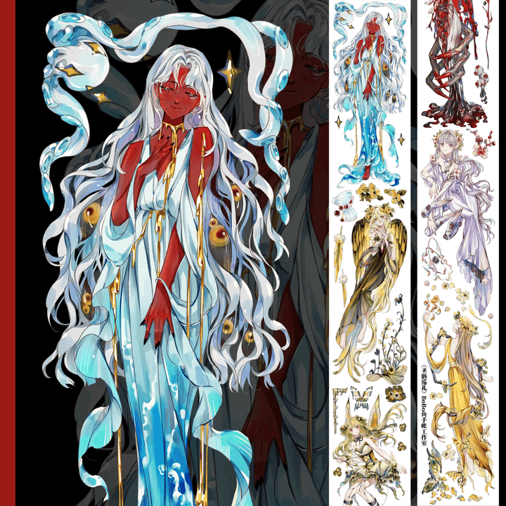 Gothic Dark Elf PET Decorative Tape - Desk Cosmos