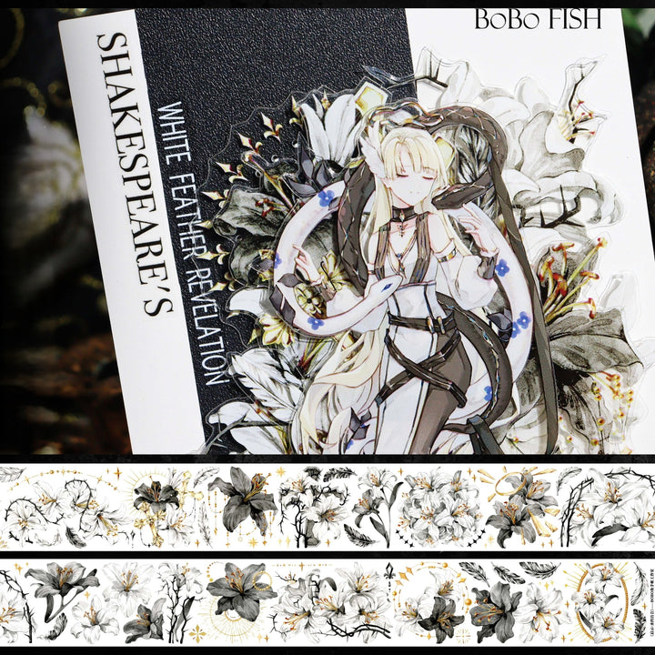 Blooming Lily Gothic Die - cut PET Tape - Desk Cosmos