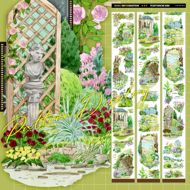 Rose Garden Memory Walk PET Tape - Desk Cosmos