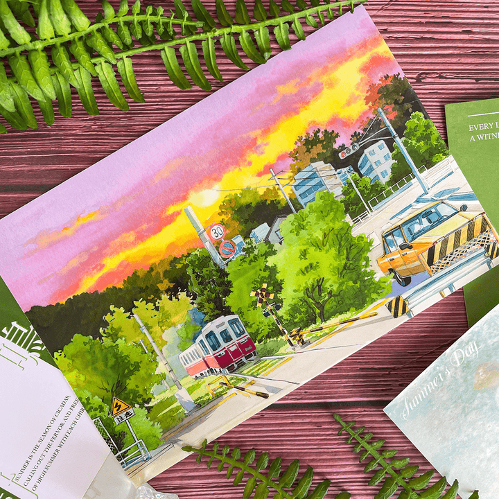 Sunset Clouds Scenery PET Tape - Desk Cosmos