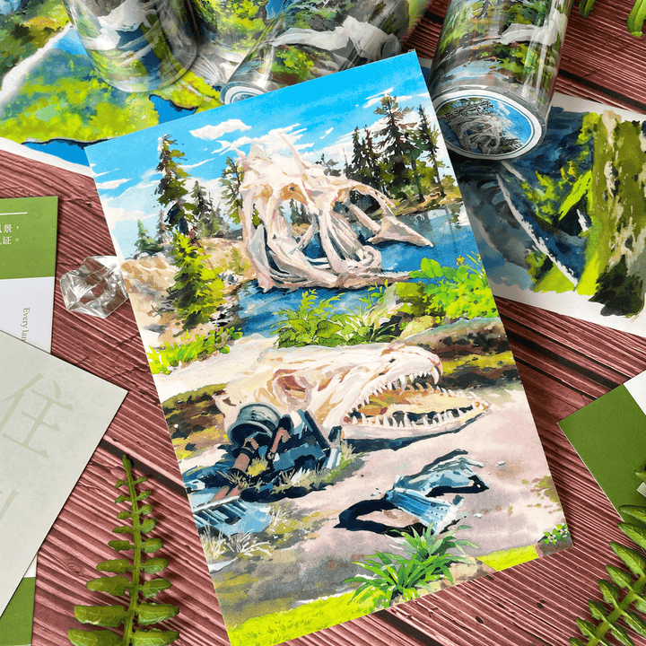 Ruins Journey Scenery PET Tape - Desk Cosmos