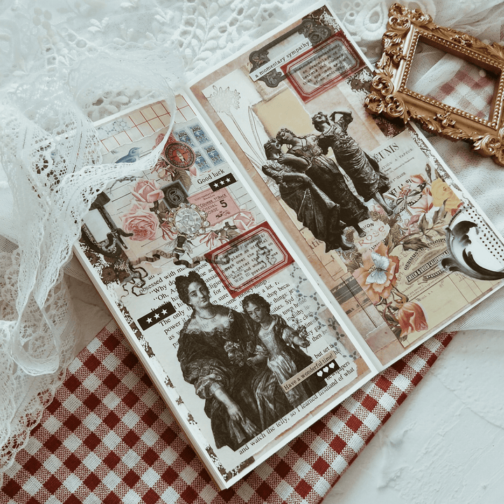 Medieval Classic Copperplate Journal Stickers—Character, architecture, airplane, knight - Desk Cosmos