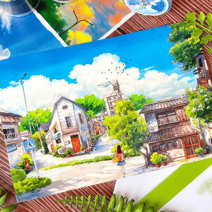 Cloudscape Journey Scenery PET Tape - Desk Cosmos