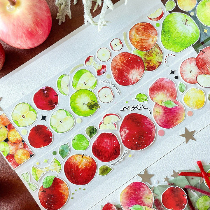 Apple Orchard Vintage Die - cut PET Tape - Desk Cosmos