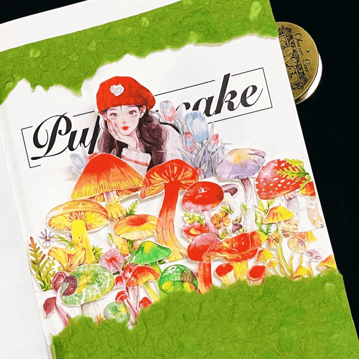 Mushroom Guide Plant Die - Cut Tape - Desk Cosmos