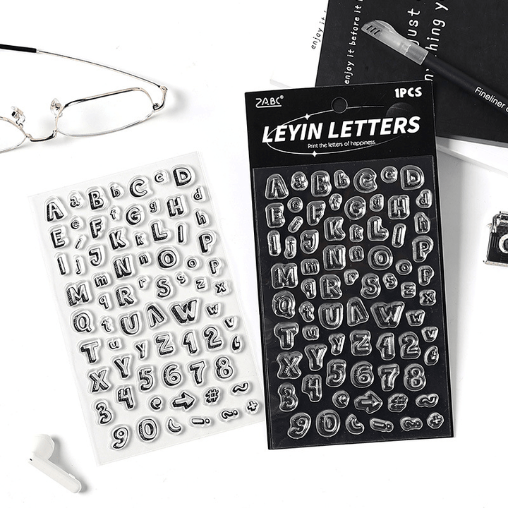 Word Space Transparent Silicone Stamp - Desk Cosmos