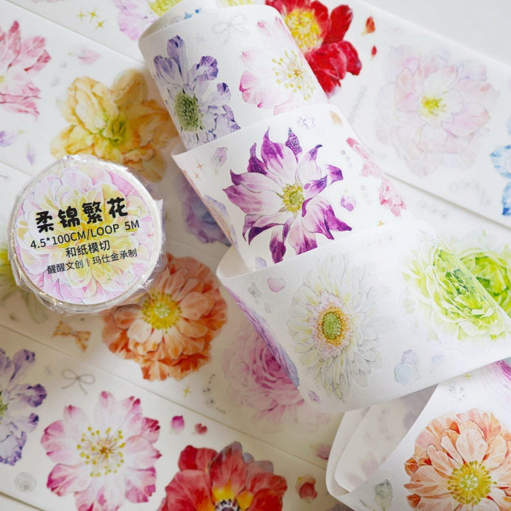 Soft Bloom Die - cut Journal Tape - Desk Cosmos