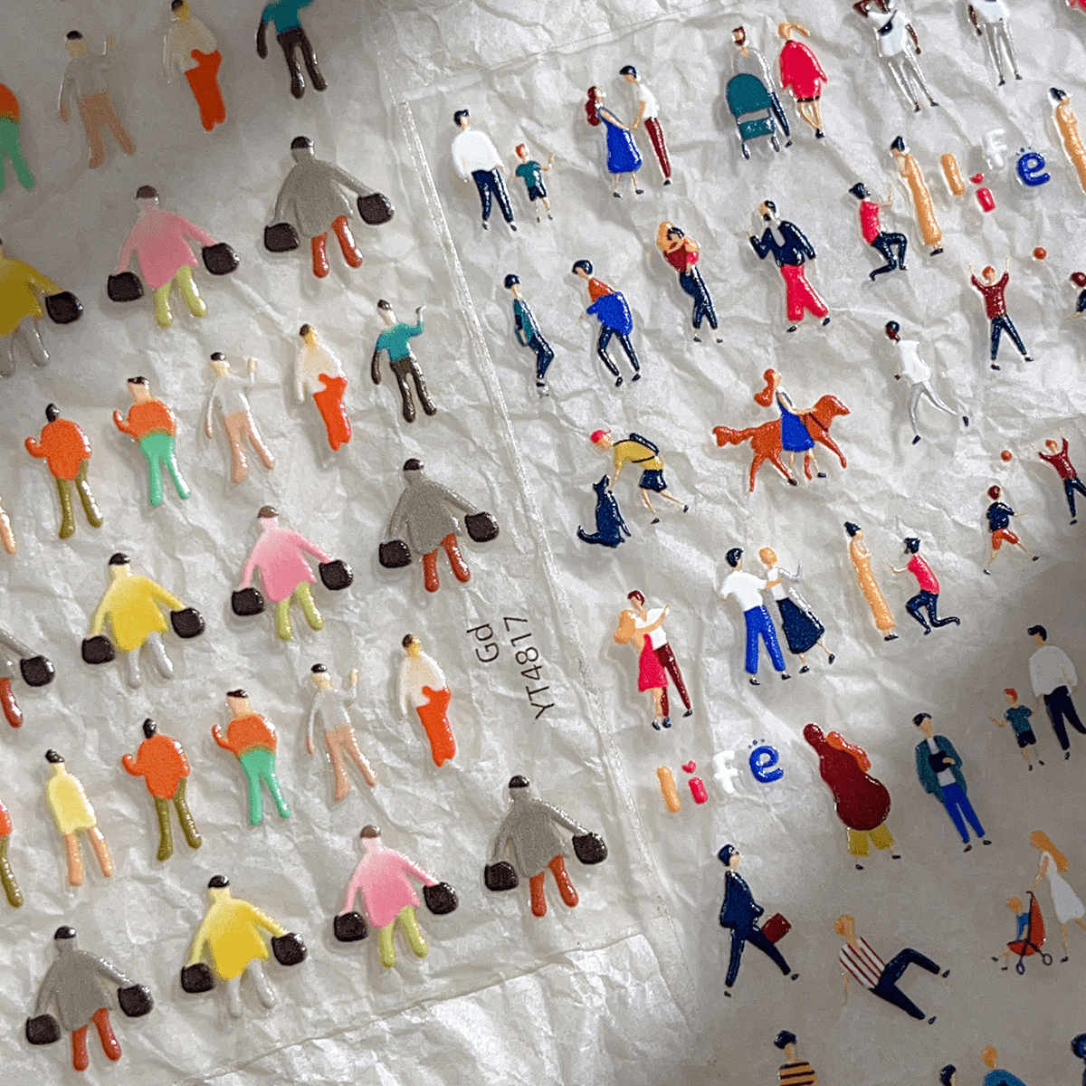 Mini Character Die-cut Stickers – For Distant Scenes - Desk Cosmos