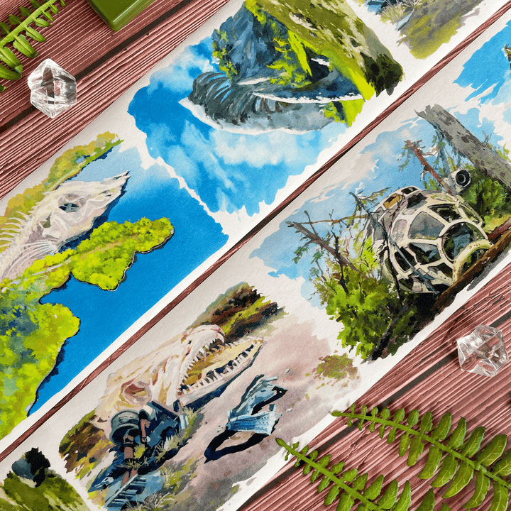 Ruins Journey Scenery PET Tape - Desk Cosmos