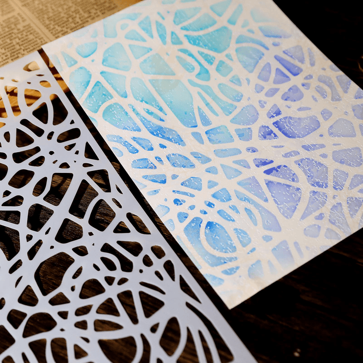 Planner Stencil Mask – Flowers, Numbers, Textures - Desk Cosmos