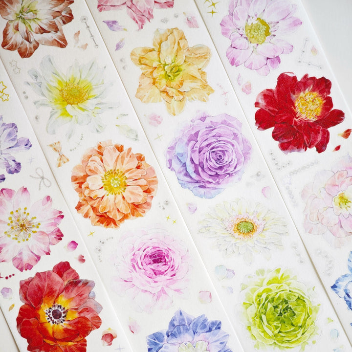 Soft Bloom Die - cut Journal Tape - Desk Cosmos