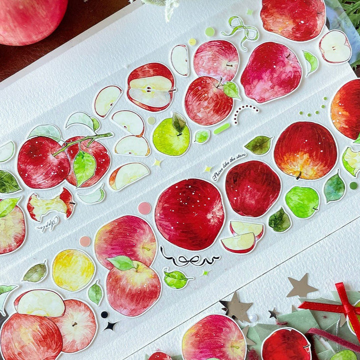 Apple Orchard Vintage Die - cut PET Tape - Desk Cosmos