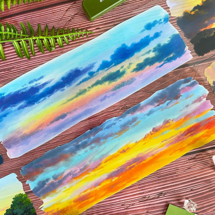 Sunset Clouds Scenery PET Tape - Desk Cosmos