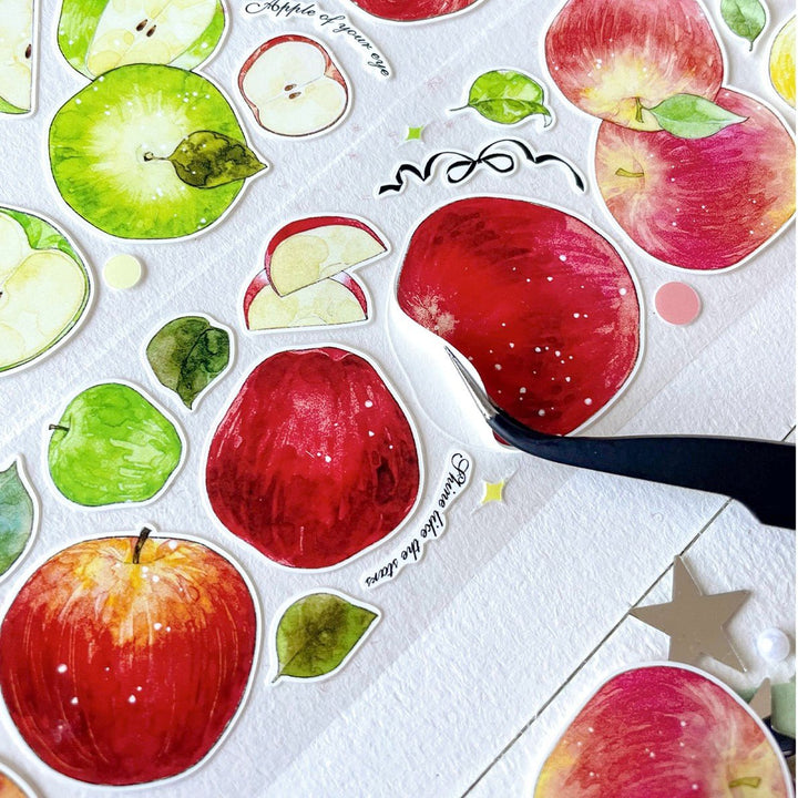 Apple Orchard Vintage Die - cut PET Tape - Desk Cosmos