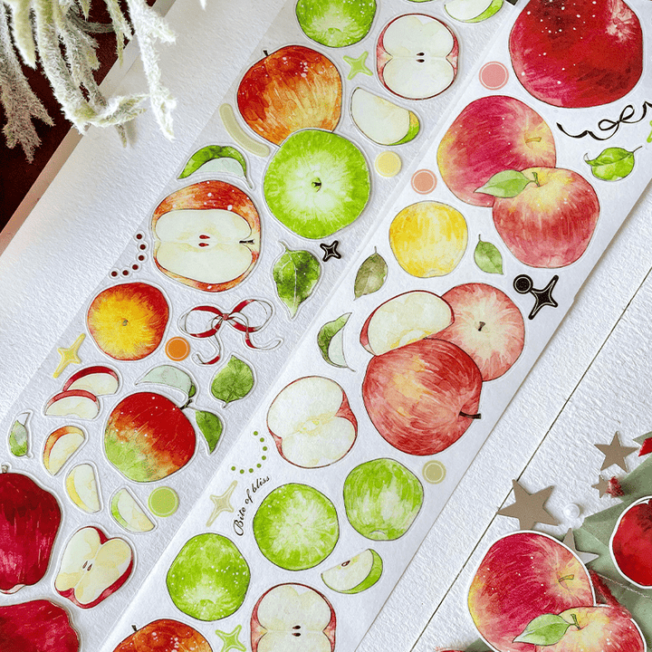 Apple Orchard Vintage Die - cut PET Tape - Desk Cosmos
