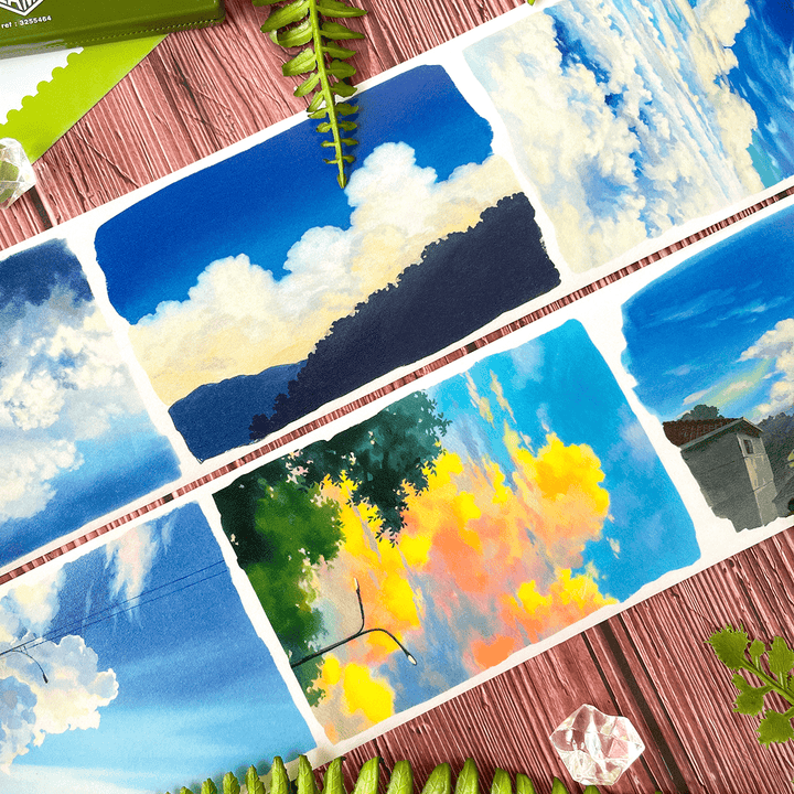 Cloudscape Journey Scenery PET Tape - Desk Cosmos