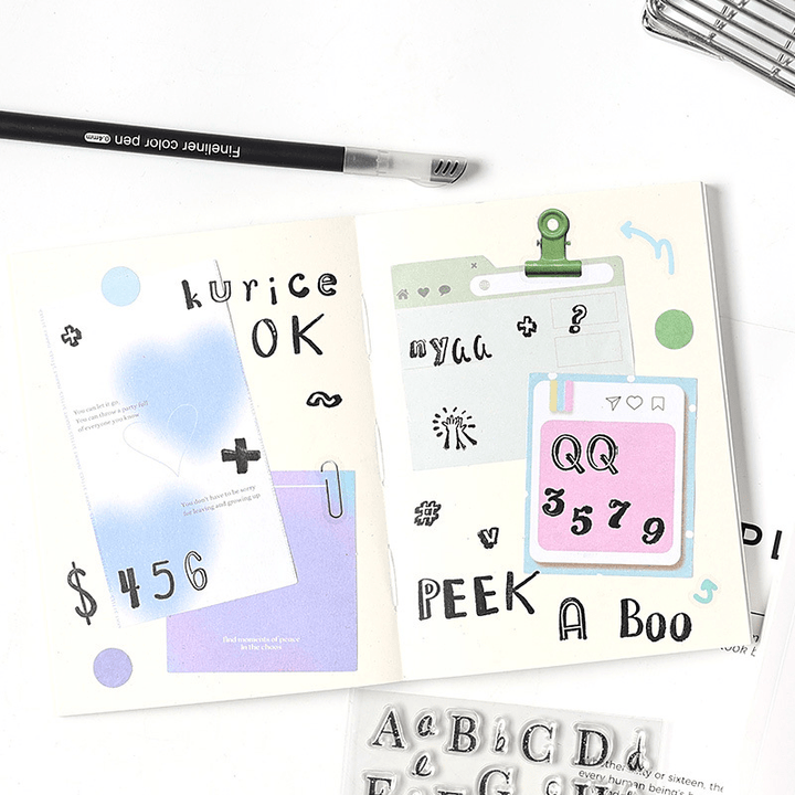 Word Space Transparent Silicone Stamp - Desk Cosmos