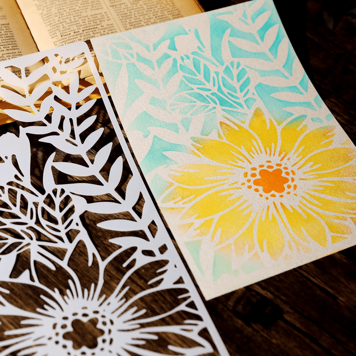 Planner Stencil Mask – Flowers, Numbers, Textures - Desk Cosmos