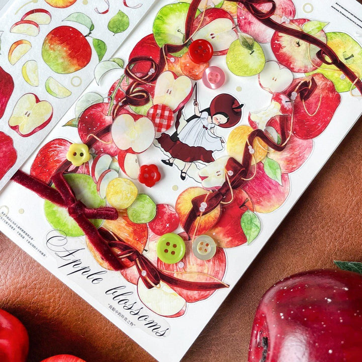 Apple Orchard Vintage Die - cut PET Tape - Desk Cosmos