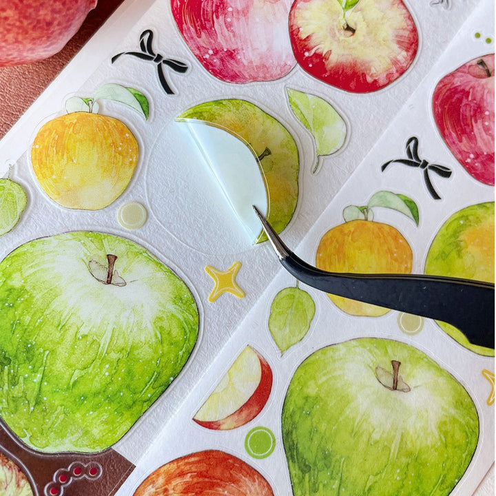 Apple Orchard Vintage Die - cut PET Tape - Desk Cosmos