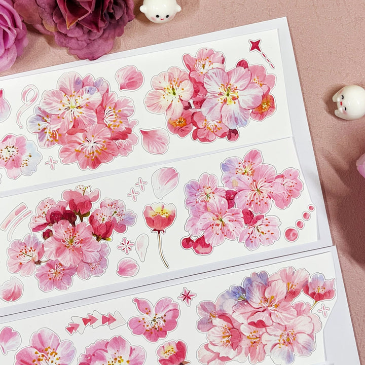 Sakura Love Romantic Flowers Die - cut Tape - Desk Cosmos