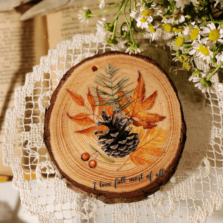 Autumn Whisper Waterproof Transfer Stickers - Desk Cosmos