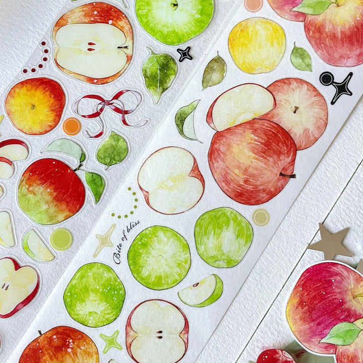 Apple Orchard Vintage Die - cut PET Tape - Desk Cosmos