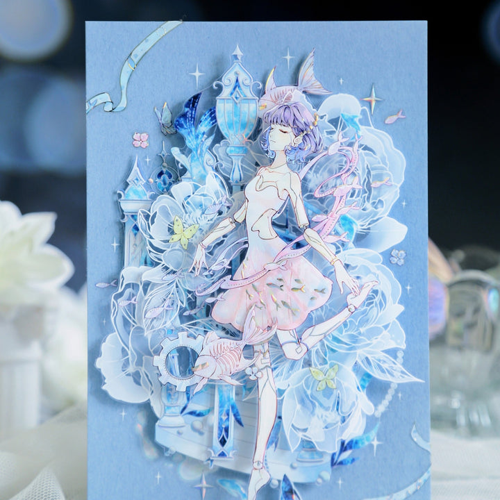 Ice Blue Magic Castle PET Tape - Desk Cosmos