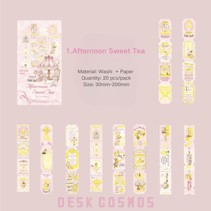 Sweet Tea Party Decorative Dual Tape - Desk Cosmos