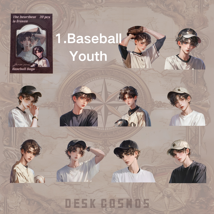 Baseball Youth Planner PET Stickers