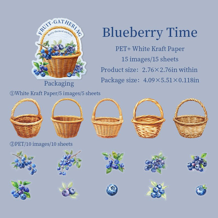 Fruit Harvest Double - Material Journal Stickers - Desk Cosmos