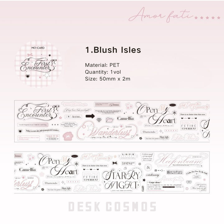 Romantic Overture PET Stickers for DIY Projects