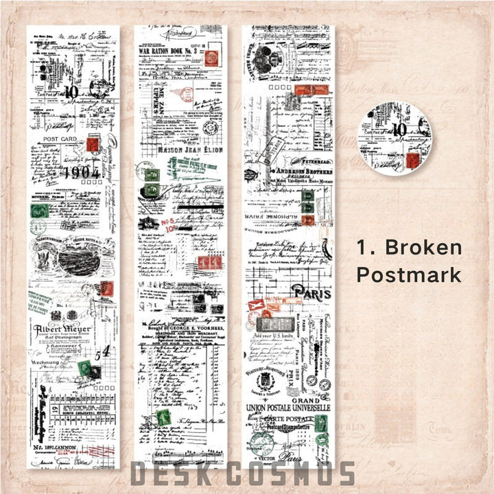 Detained Letters Broken Postmark Film Vintage Design