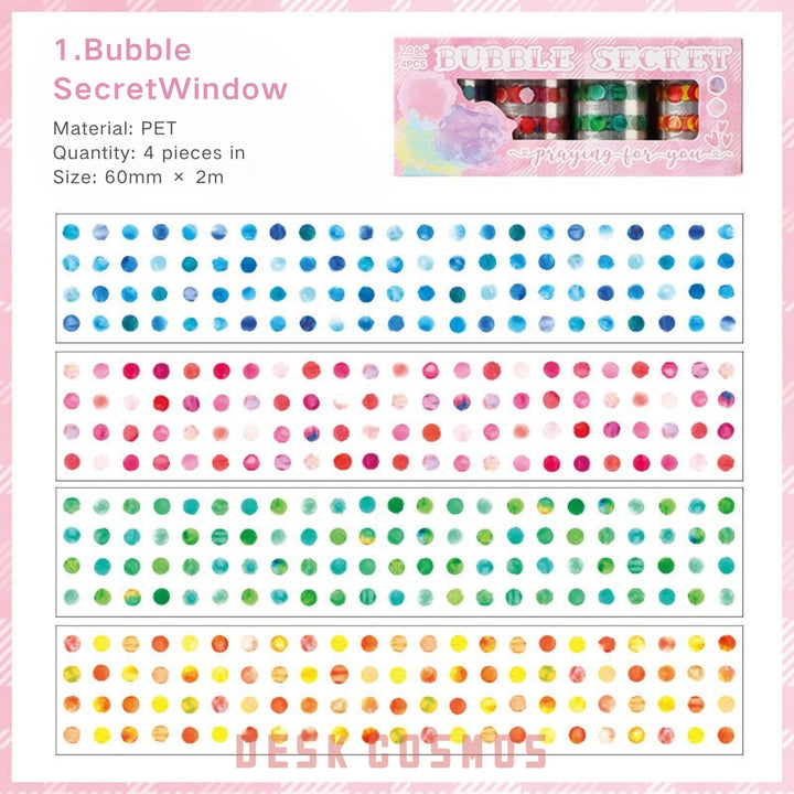 Romantic Tape Fleeting Time PET Set for Journaling