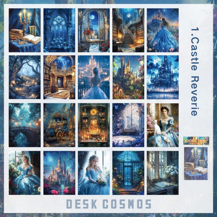 Fantasy and Mysterious Fairy Tale Castle Dream Magic Background Paper