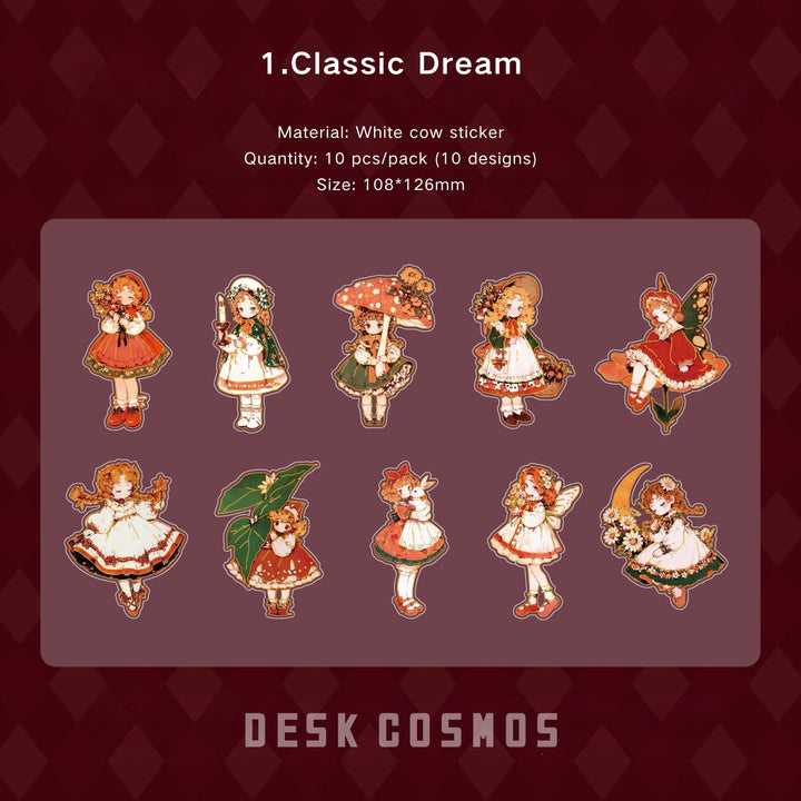 Fairy Tale Theater Series Sweet Style Cut Out Stickers