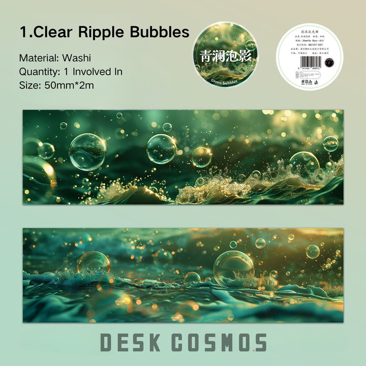 Fantasy Sea Waves PET Tape - Desk Cosmos