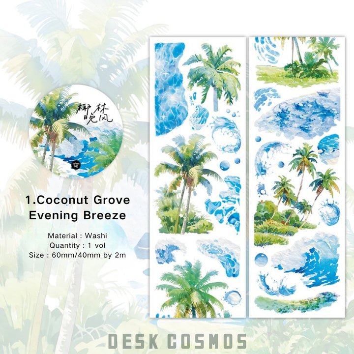 Endless Sea View Washi Tape Travel Scrapbook Tape
