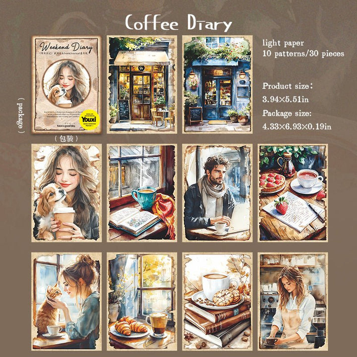 Weekend Diary Ephemera Ideal for Travel Journals