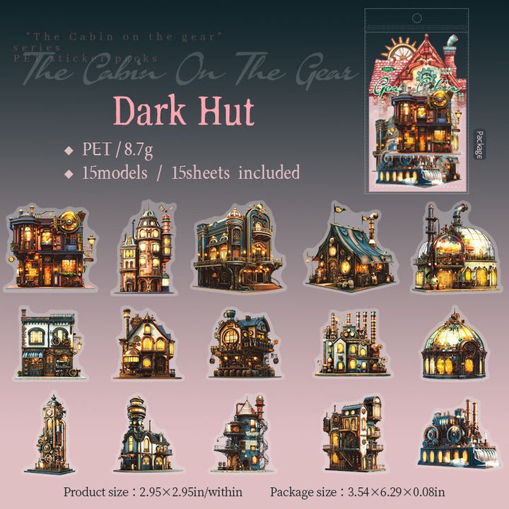 Magic Cabin Stickers The Cabin on the Gear Gothic DIY Planner Accessories