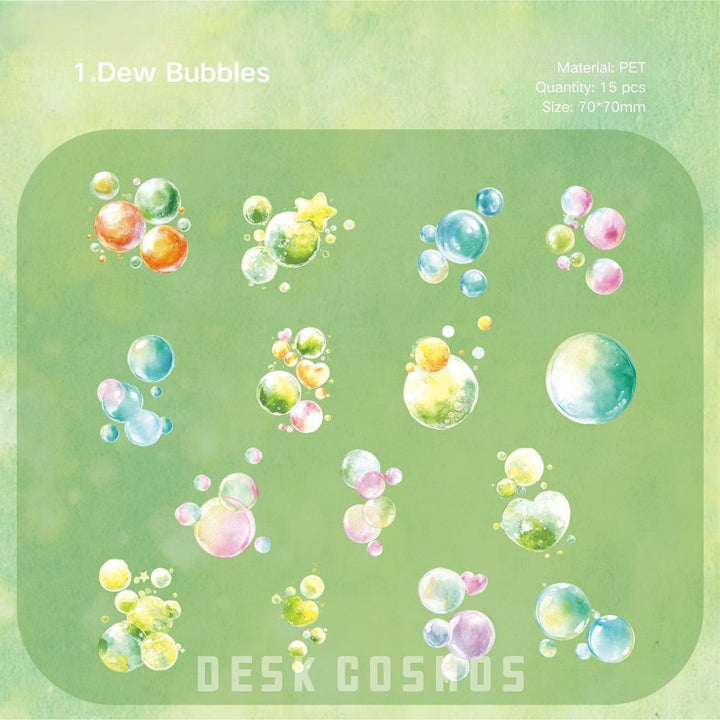 Dream Bubble Wonderland stickers Whimsical bubble stickers