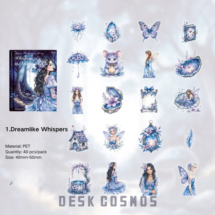 Fantasy Fairy Character PET Stickers - Desk Cosmos