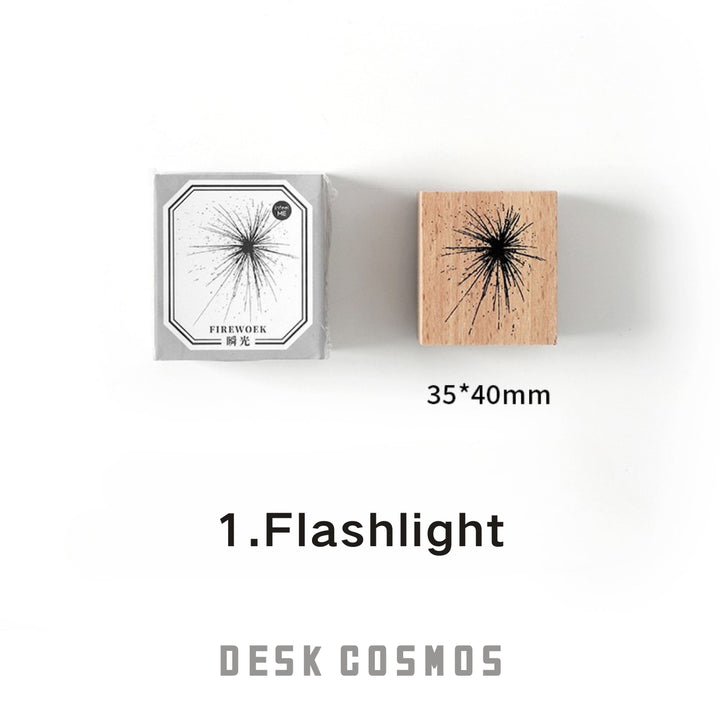 Fireworks Wooden Stamp Jingrenjian Canlan Series