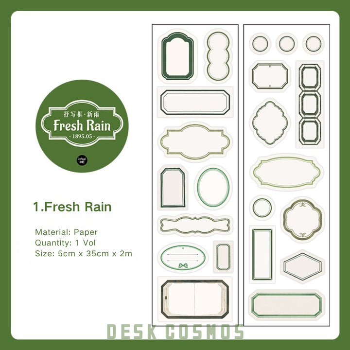 Label Border Series frame tape perfect for diary writing