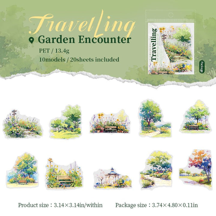 Pack Your Bags PET Stickers for Scrapbook Pages