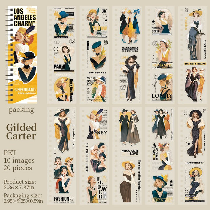 Los Angeles Stylish Women Sticker Books - Desk Cosmos