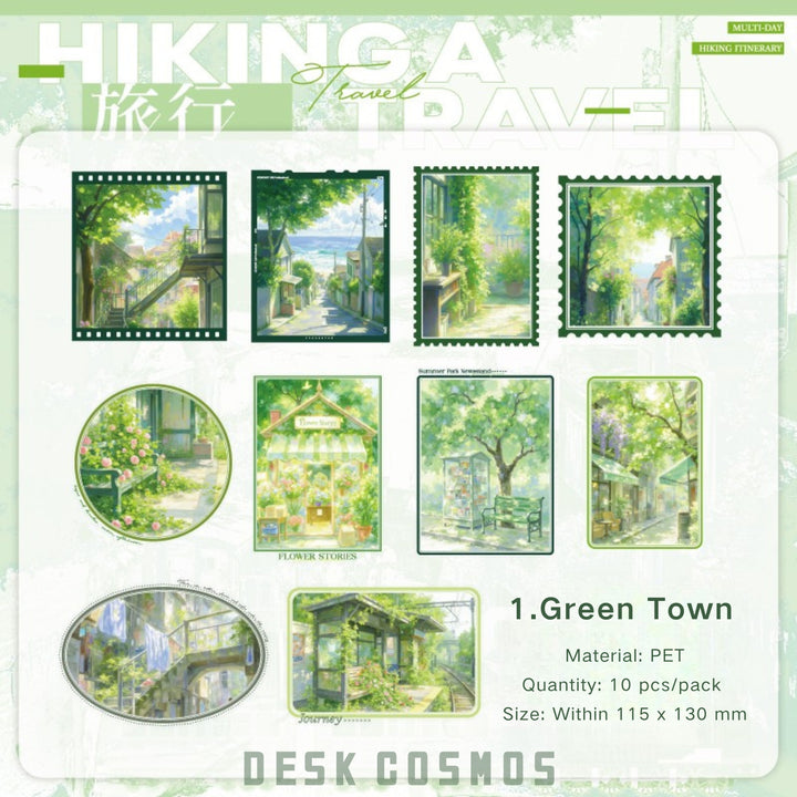 Hiking Trip Series Countryside PET Stickers Collection
