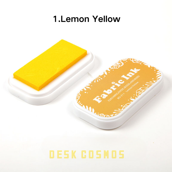 Colorful World Lemon Yellow Ink Pad Bright Stamp Ink
