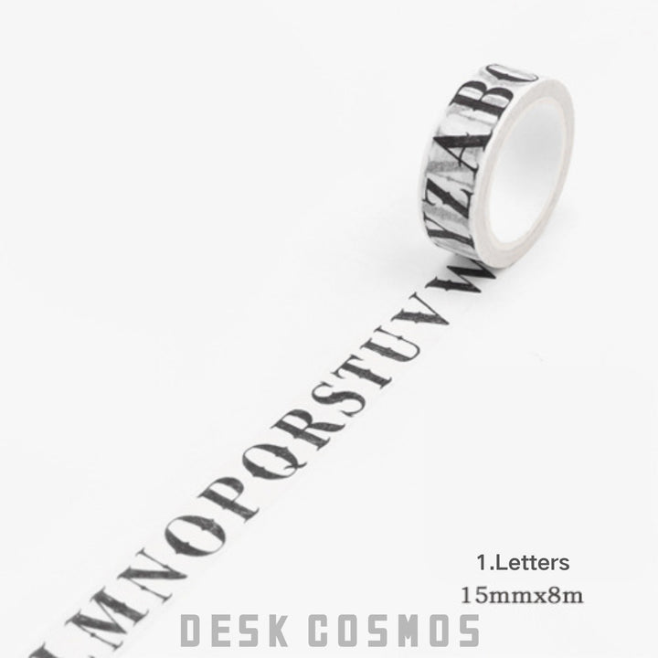 Vintage Washi Tape – Letters, Newspaper, Map, Tickets - Desk Cosmos